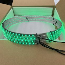15" RGB Rim light kit for sxs RZR can am or car Impala charger challenger Malibu Camry