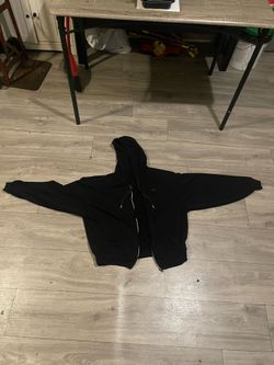 Alo yoga black zip up hoodie