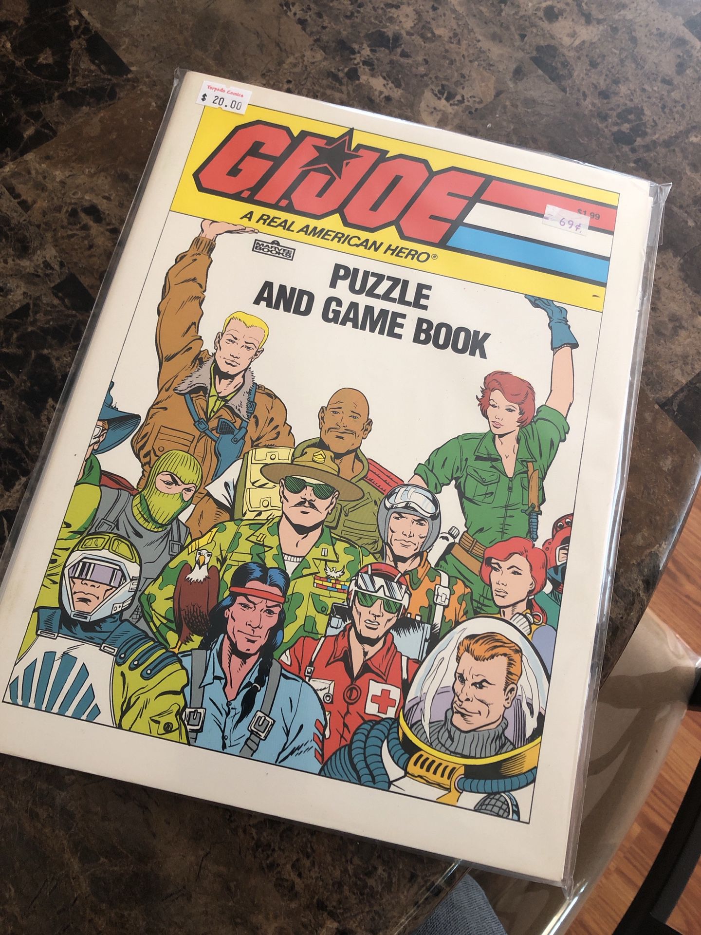 1987 G.I. Joe puzzle and game book *NEVER USED*