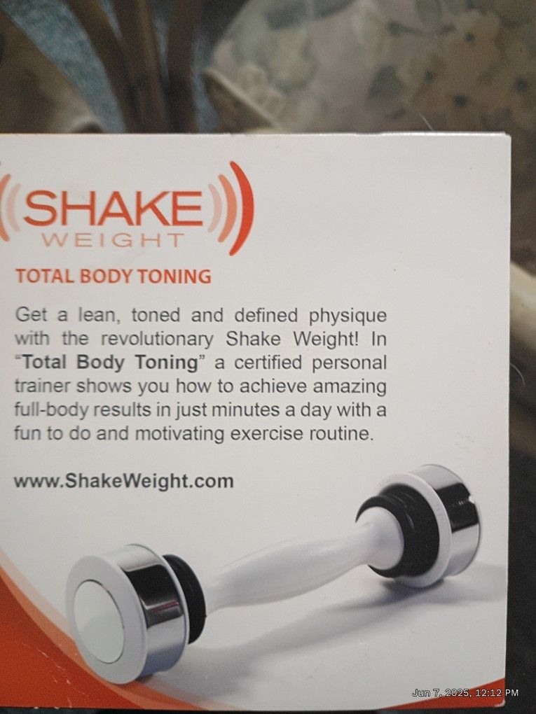 On Shake Weight Exercise Equipment As Seen On TV Comes With Video And Small 5 Lb Arm Weights