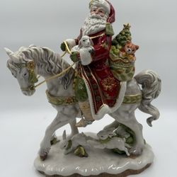 Fitz & Floyd Figurines & Centerpieces Santa & Horse Figurine 1(contact info removed)