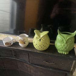 Ceramic Owl Decor 
