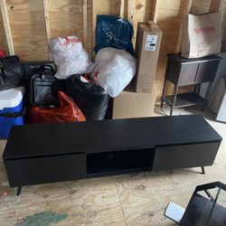 Black Long Tv Stand 