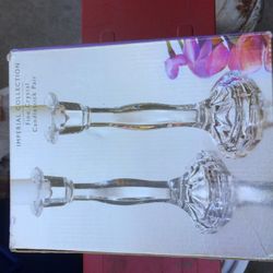 Crystal candle holders