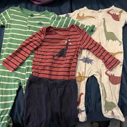 Dinosaur Mania! Dino Bodysuit Bundle Footie Pajamas