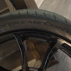 C7 STOCK RIMS AND TIRES And 2 C7 REAR RIMS 12×10   