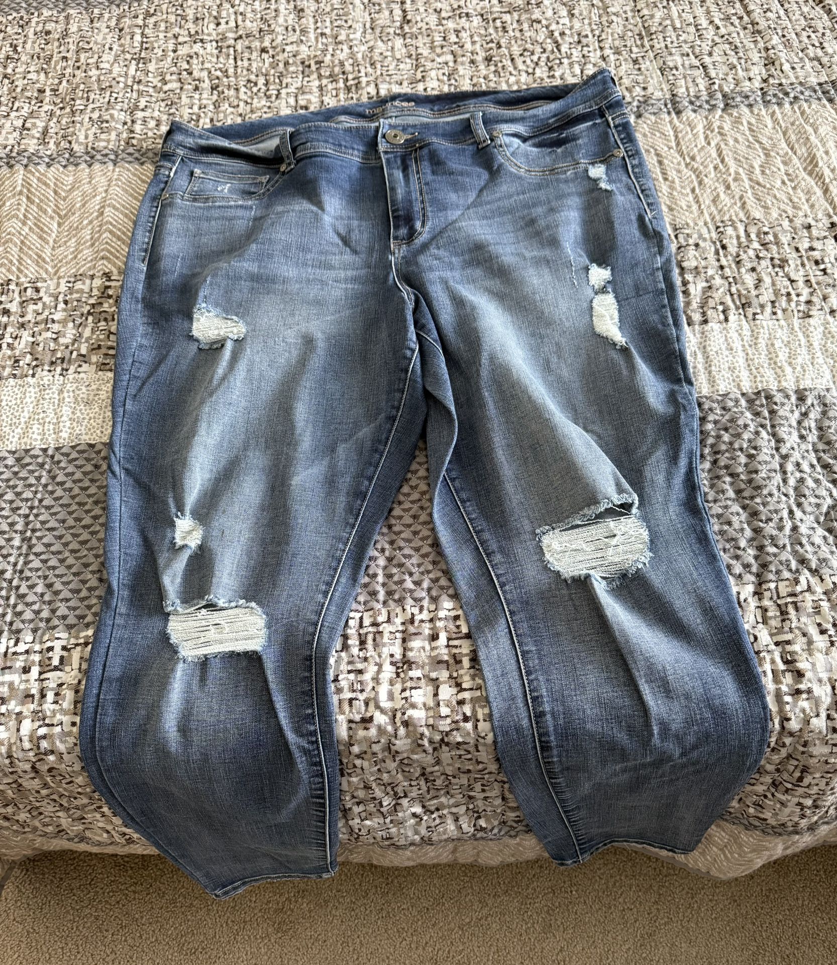 Maurice’s Distressed Plus Size 22 Jeans