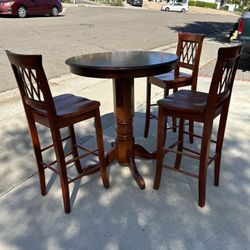 Pub Table Set, Solid Wood