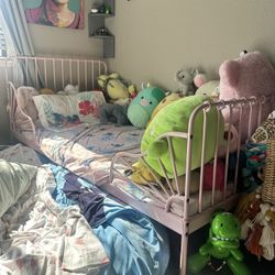 Pink IKEA Twin Bed