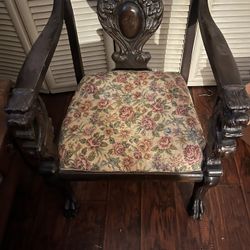 Antique Eagle Carved Chair