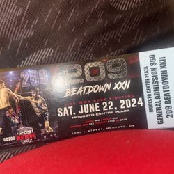 Fight Night Ticket Modesto Ca