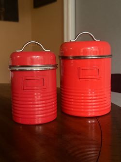 2 Air-Tight Metal Tins