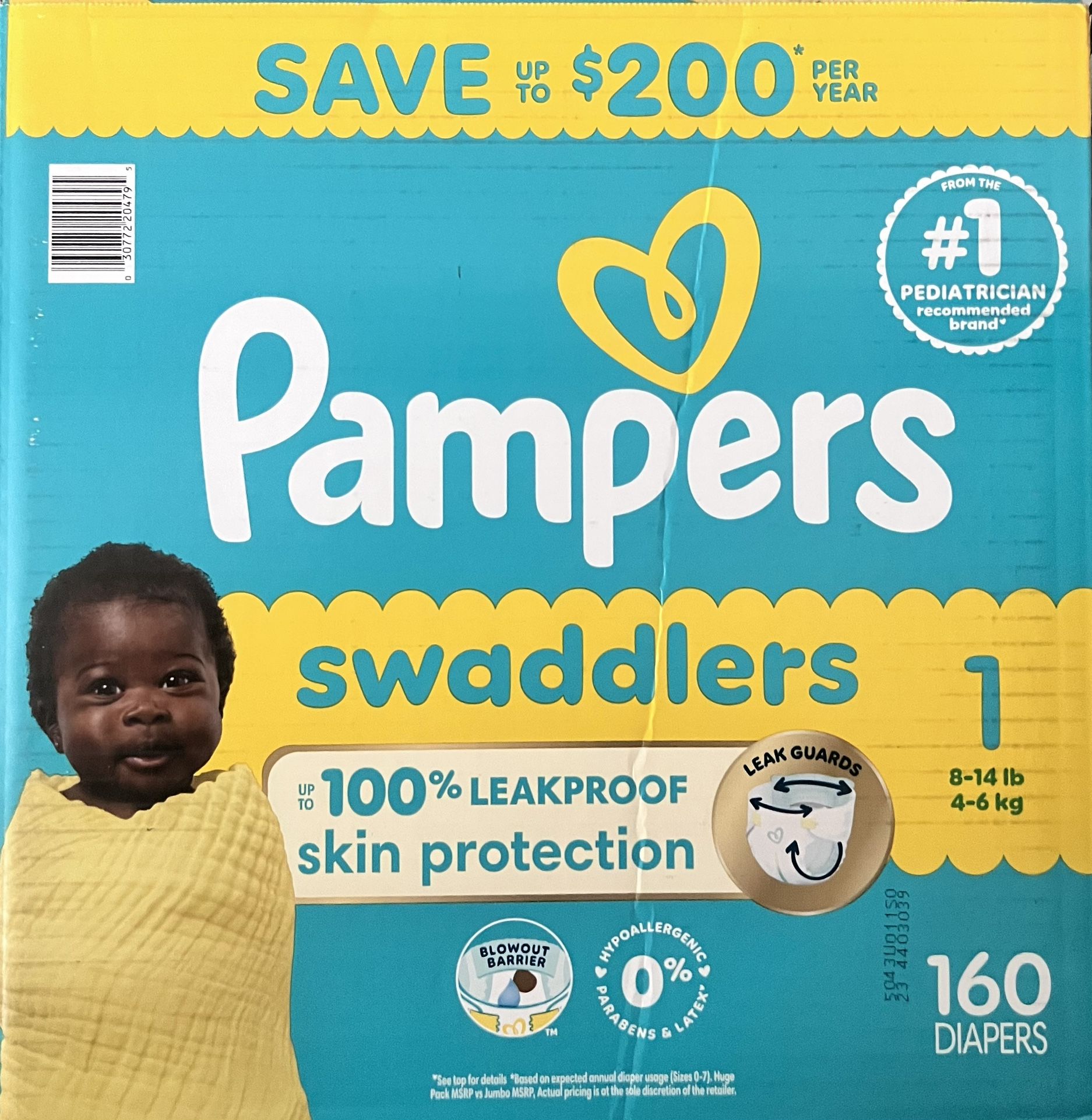 Pamper Swaddlers Size 1
