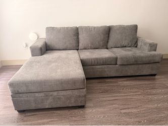 Gray Reversible Sectional Sofa