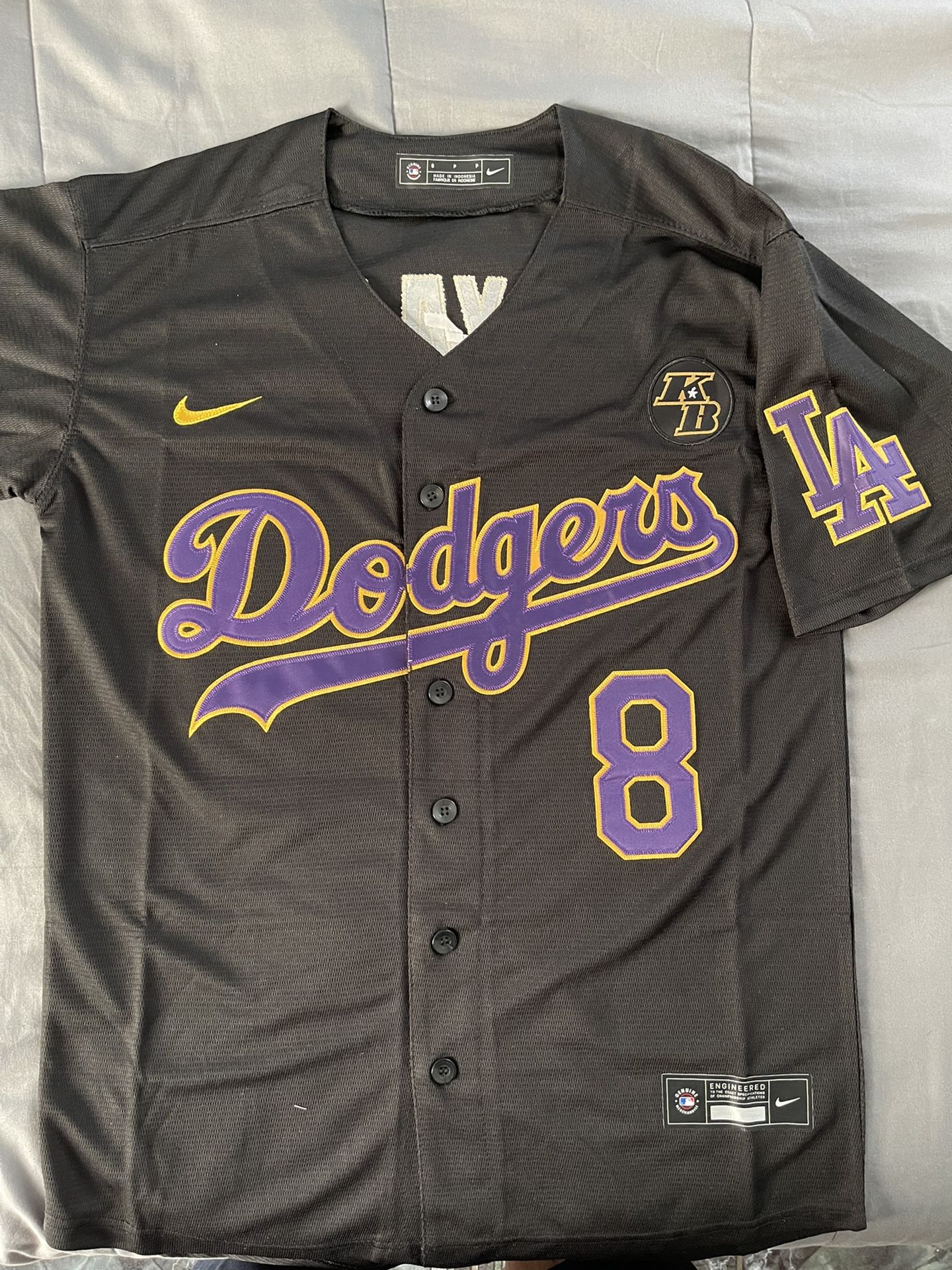 Kobe Bryant Black Purple & Gold Dodgers Jersey – South Bay Jerseys