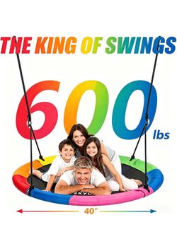 Saucer tree swing
