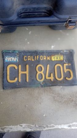 Vintage CA Plate