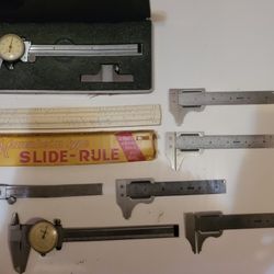 Lot of 7 Sliding Calipers