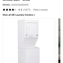 New GE washer dryer 