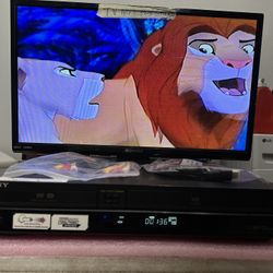 Sony RDR-VX525 VCR DVD Recorder Combo HDMI 1080i Upscaling Dubbing