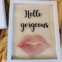 Lips Wall Decor  “Hello Gorgeous “