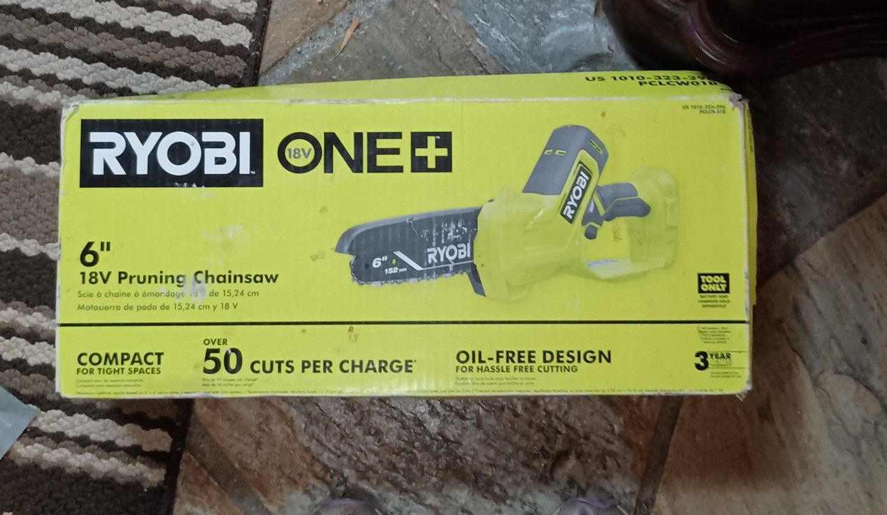 Ryobi 6 Inch Chainsaw Unopened Box