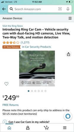 2 Ring Car cameras