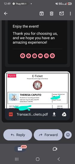 THERESA CAPUTO EVENT TICKETS!!