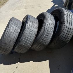 4 used 235/65R17 Yokohama Blue earth S34