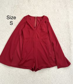 Women Summer Red oneie skort Size S Teenager
