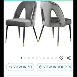 Modern Collection Dining Table Chairs Set Of 2 New*