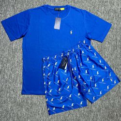 Blue Polo Short Set $55 Each
