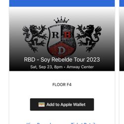 Rebelde Tickets Orlando 