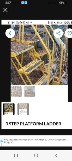 3step Platform Safty Ladder/Hd  Rails 