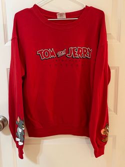 Size S Tom & Jerry Cartoon Network Firetruck Red Sweater