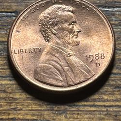1988 D Penny