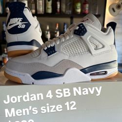 Jordan 4 SB Navy Men’s 12
