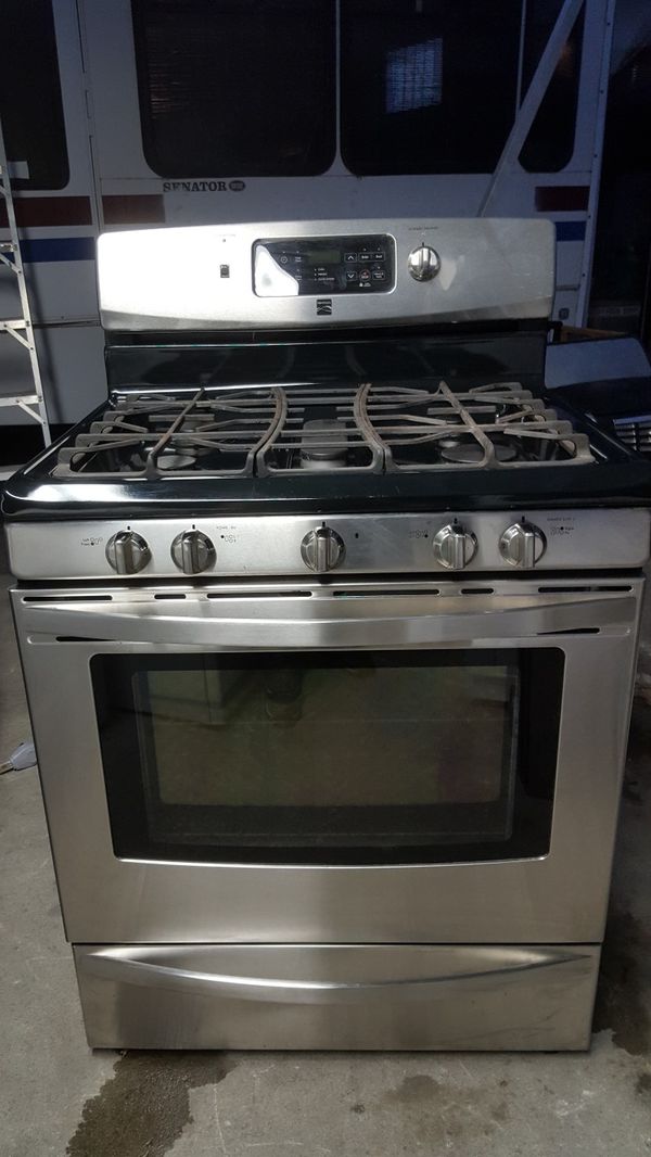 Kenmore Elite Stainless Steel 5 Burner Gas Range Stove