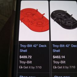Troy Built 42 Inch Deck Wotu Pullys Blafes All Used