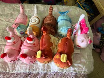 Set of 9 Aphmau MeeMeows dessert and mermaid plush toys