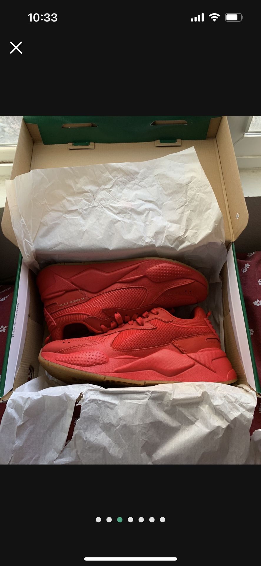 RED PUMA SHOES 