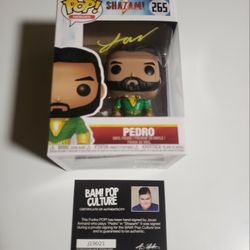 Funko Pop! Shazam!- Pedro Autograph W/COA 