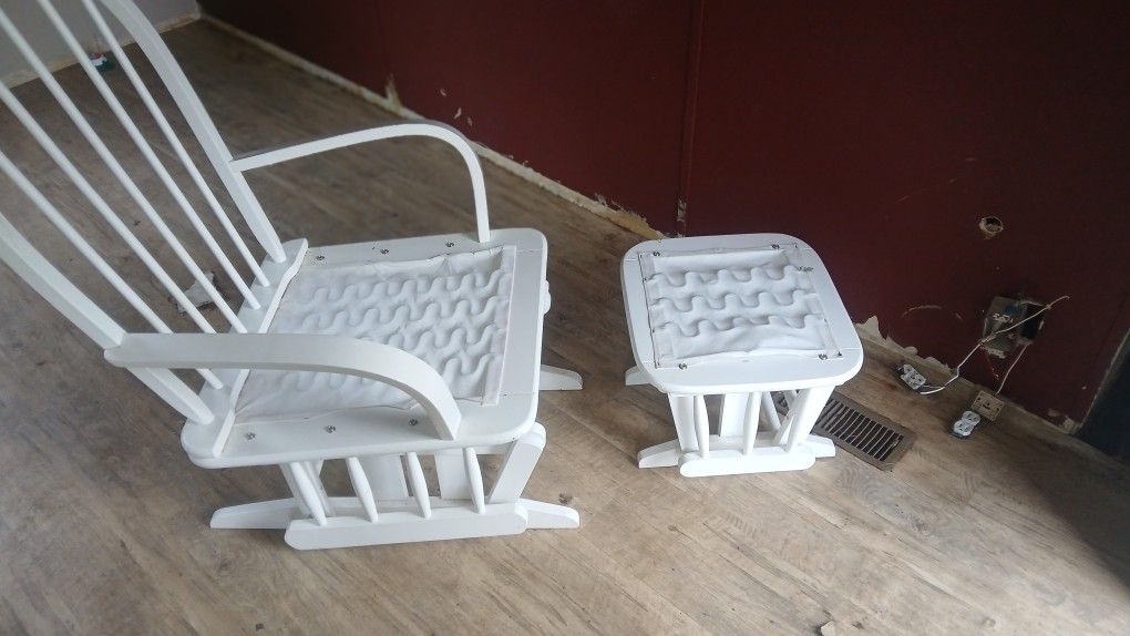 glidder and foot stool