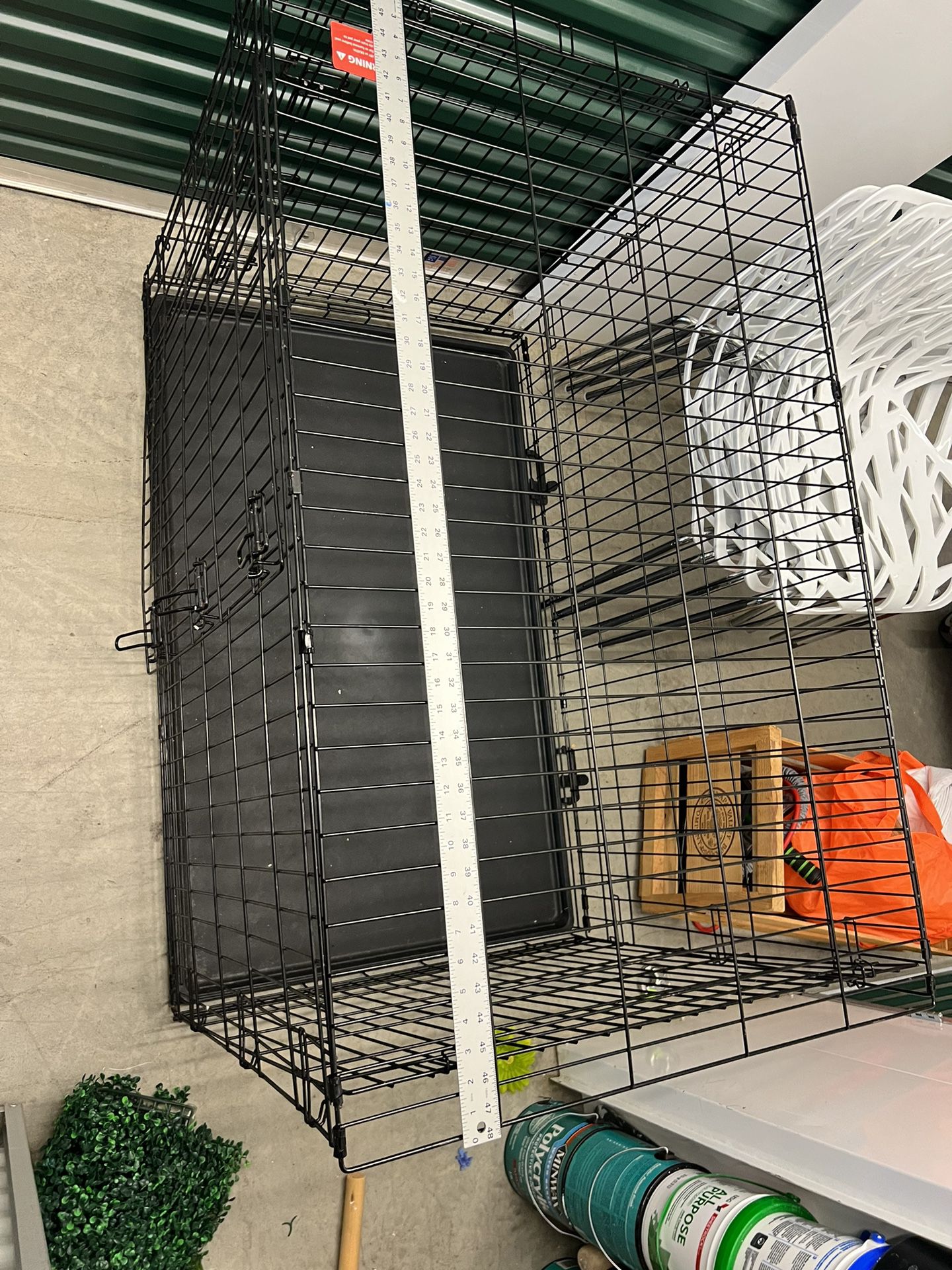 Large Foldable Dog Crate With Dividers 