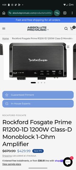 Rockford Fosgate prime 1200
