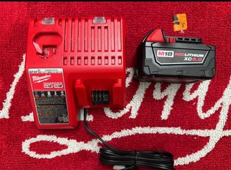 Milwaukee M18 18-Volt Lithium-Ion XC Starter Kit with One 5.0Ah Battery and Charger