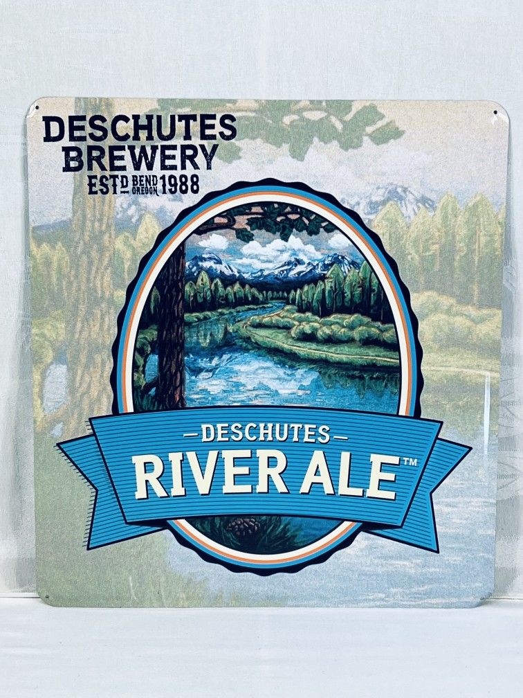 Deschutes River Ale Metal Beer Sign