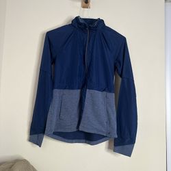 XS Blue And Navy Lightweight Windbreaker Jacket