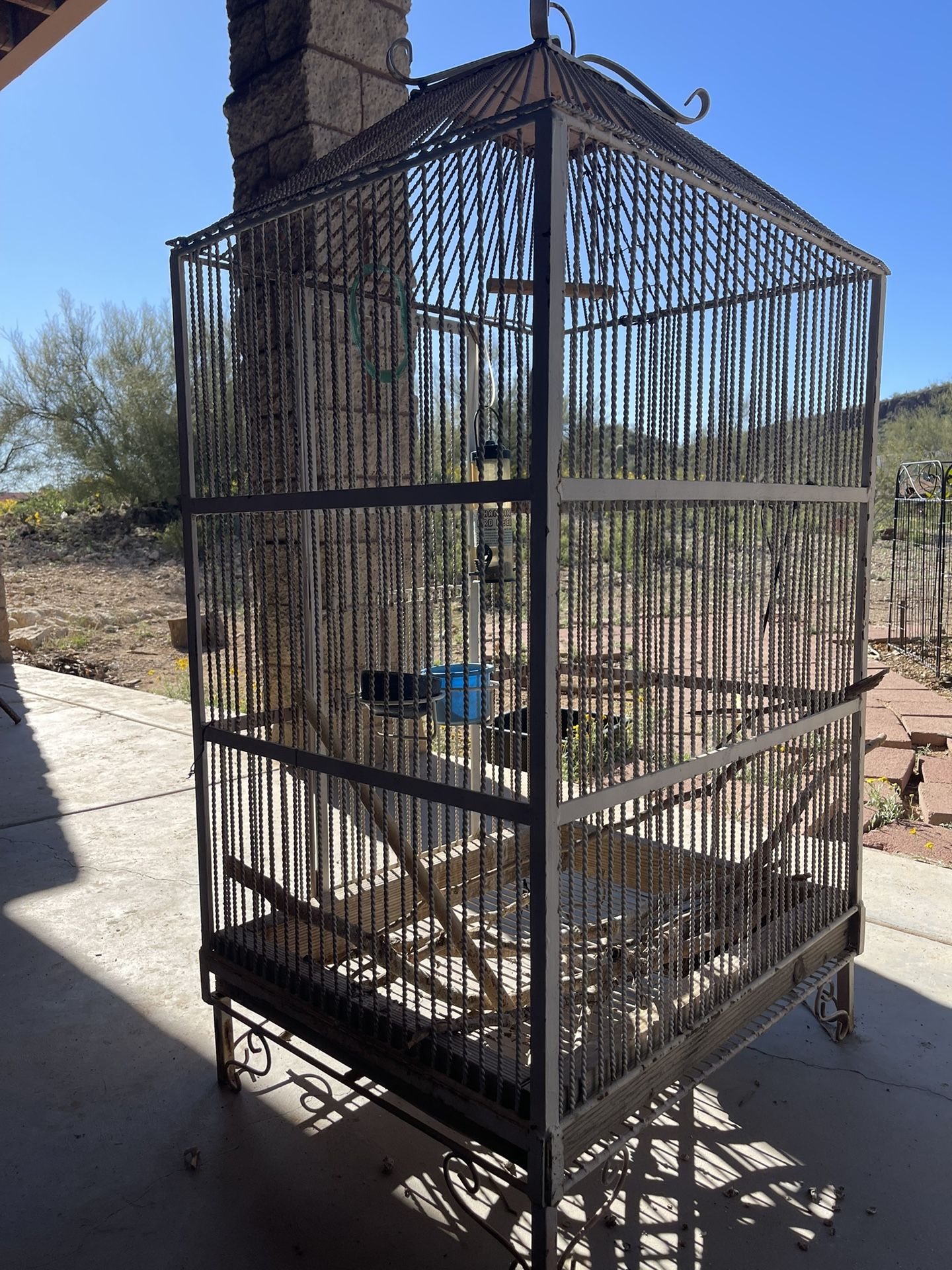 Wrought Iron Bird Cage