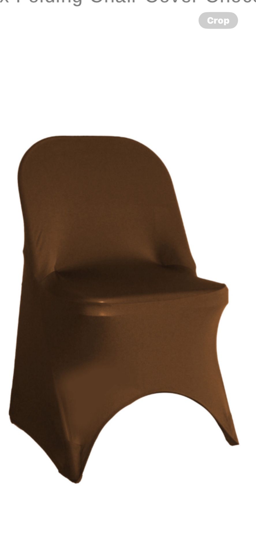 100 Brown Folding Chair Covers